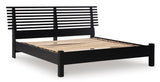 Danziar Black Slat Platform Bedroom Set from Ashley - Luna Furniture