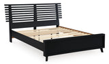 Danziar Black Slat Platform Framed Bedroom Set from Ashley - Luna Furniture