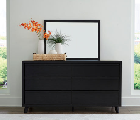 Danziar Black Platform Framed Bedroom Set from Ashley - Luna Furniture