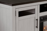 Darborn Gray/Brown 88" TV Stand with Electric Fireplace from Ashley - Luna Furniture