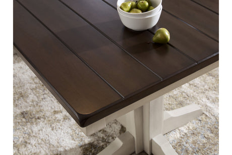 Darborn Gray/Brown Dining Table from Ashley - Luna Furniture