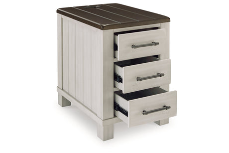 Darborn Gray/Brown Lift-top Coffee Table and 2 Chairside End Tables from Ashley - Luna Furniture