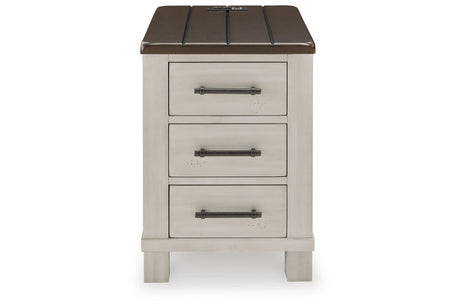 Darborn Gray/Brown Lift-top Coffee Table and 2 Chairside End Tables from Ashley - Luna Furniture