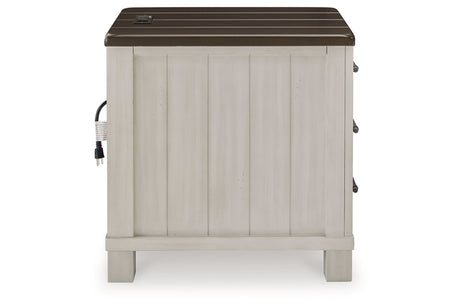 Darborn Gray/Brown Lift-top Coffee Table and 2 Chairside End Tables from Ashley - Luna Furniture