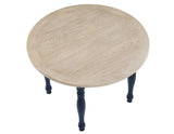 Darcy Midnight Blue/Natural Round Dining Room Set from Steve Silver - Luna Furniture