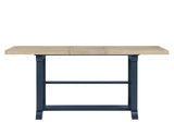 Darcy Midnight Blue/Natural Counter Height Dining Set with 18-inch Leaf from Steve Silver - Luna Furniture