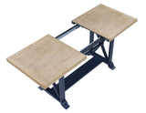 Darcy Midnight Blue/Natural Counter Height Dining Set with 18-inch Leaf from Steve Silver - Luna Furniture