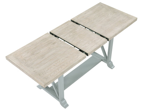Darcy Mint Green/Natural Counter Height Dining Set with 18-inch Leaf from Steve Silver - Luna Furniture