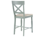 Darcy Mint Green/Natural Counter Height Dining Set with 18-inch Leaf from Steve Silver - Luna Furniture