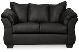 Darcy Black Loveseat and 2 Recliners from Ashley - Luna Furniture