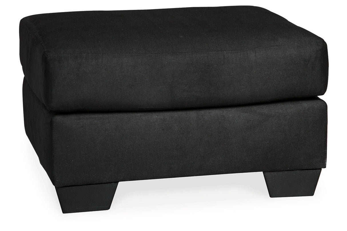 Darcy Black Loveseat and Ottoman from Ashley - Luna Furniture
