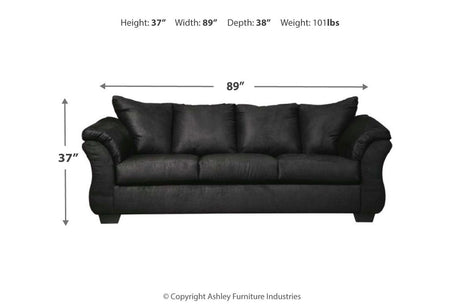 Darcy Black Sofa and Loveseat from Ashley - Luna Furniture
