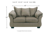 Darcy Cobblestone Sofa, Loveseat, Chair and Ottoman from Ashley - Luna Furniture