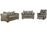 Darcy Cobblestone Sofa, Loveseat and Recliner from Ashley - Luna Furniture