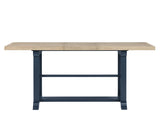 Darcy Midnight Blue/Natural Counter Height Dining Set with 18-inch Leaf from Steve Silver - Luna Furniture