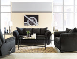 Darcy Sofa, Loveseat and Recliner in Black from Ashley - Luna Furniture