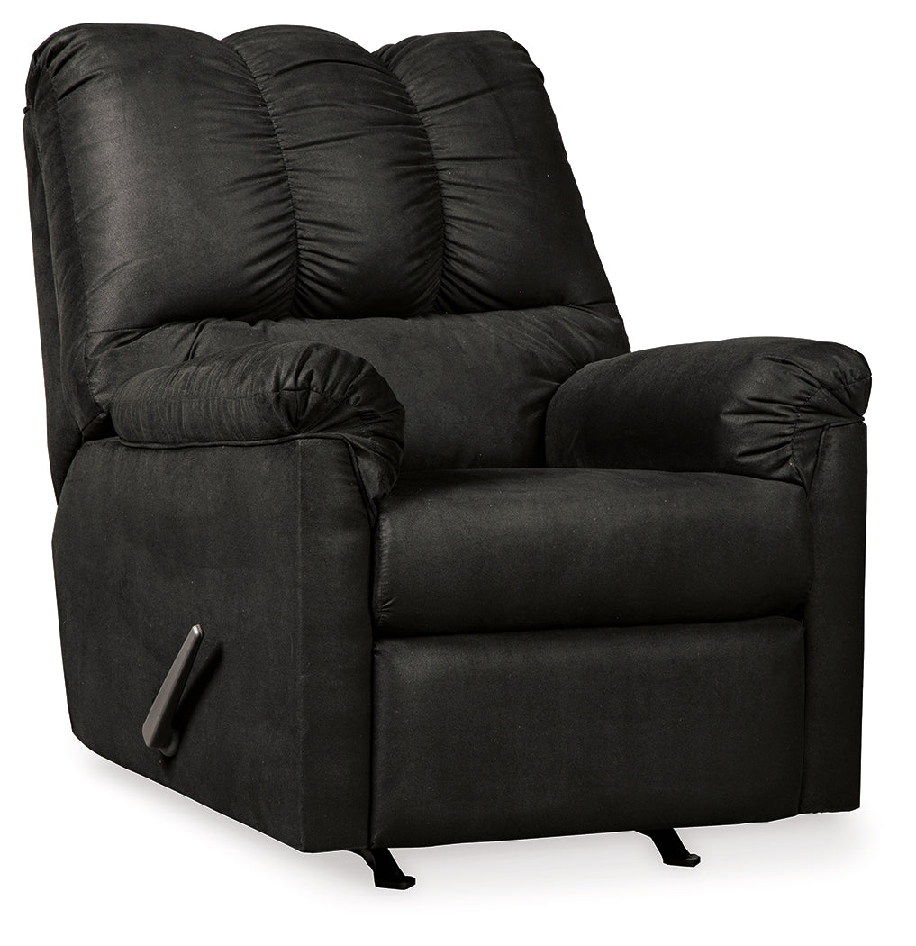 Darcy Sofa, Loveseat and Recliner in Black from Ashley - Luna Furniture