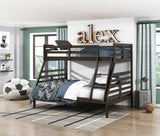 Darden Dark Brown Twin/Full Bunk Bed from Homelegance - Luna Furniture