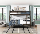 Darden Dark Brown Twin/Full Bunk Bed from Homelegance - Luna Furniture