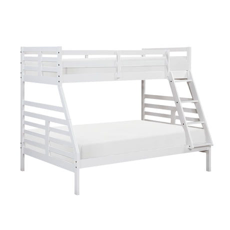 Darden White Twin/Full Bunk Bed from Homelegance - Luna Furniture