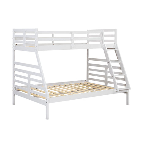 Darden White Twin/Full Bunk Bed from Homelegance - Luna Furniture