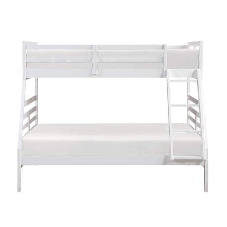 Darden White Twin/Full Bunk Bed from Homelegance - Luna Furniture