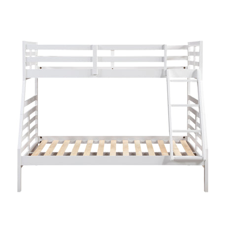 Darden White Twin/Full Bunk Bed from Homelegance - Luna Furniture