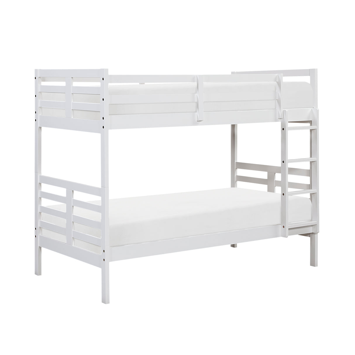 Darden White Twin/Twin Bunk Bed from Homelegance - Luna Furniture