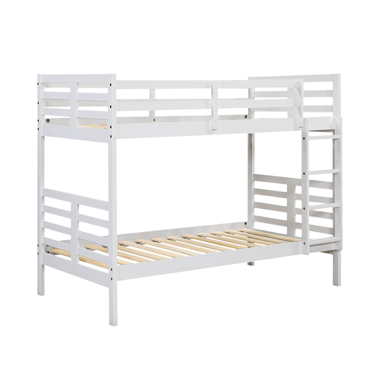 Darden White Twin/Twin Bunk Bed from Homelegance - Luna Furniture