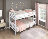 Darden White Twin/Twin Bunk Bed from Homelegance - Luna Furniture