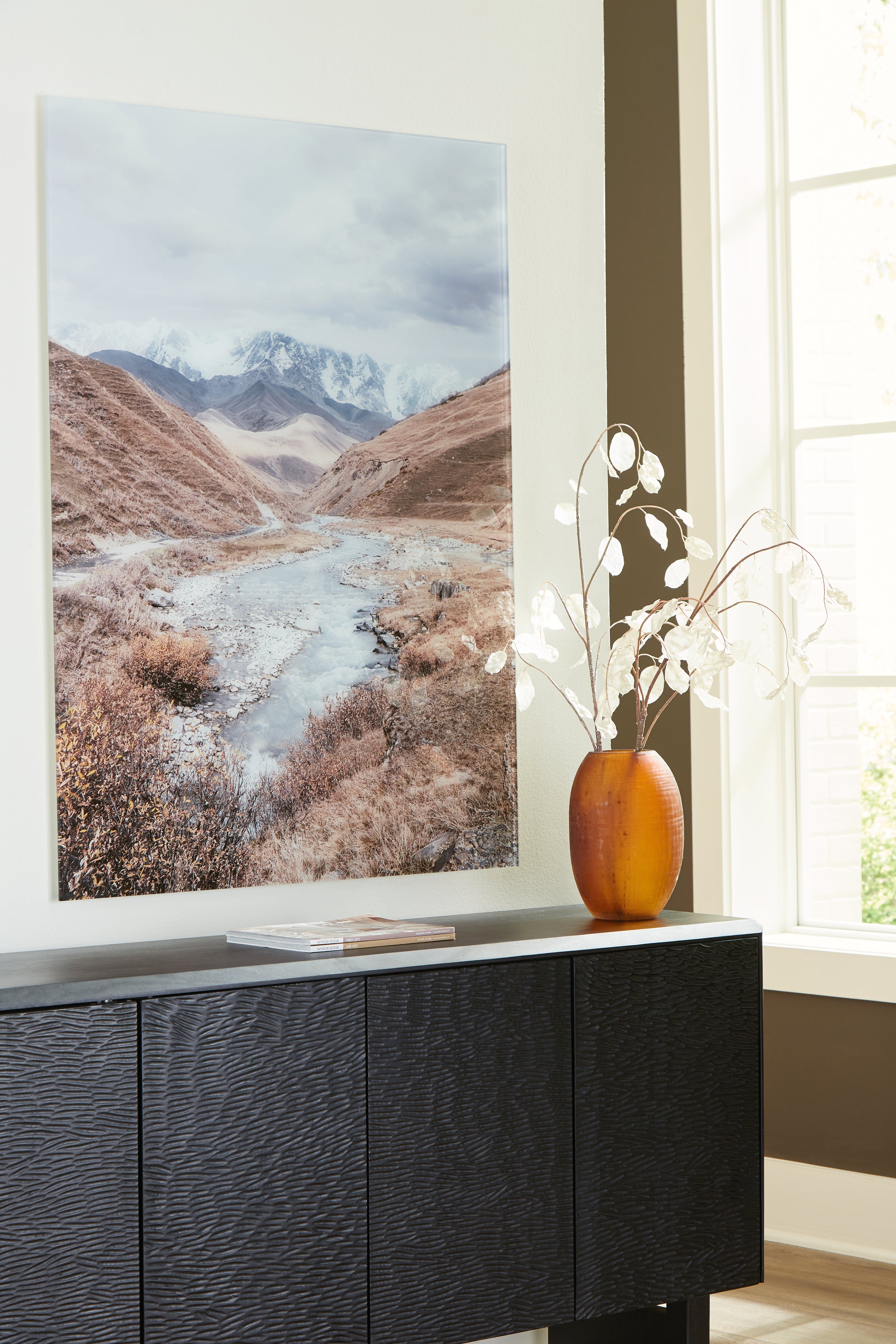 Ashley Darinby Gray/Brown/White Wall Art - Luna Furniture
