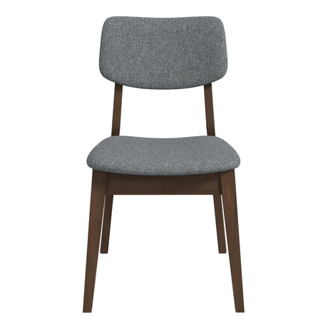 Dark Grey Fabric Solid Back Side Chair (Set Of 2) from Ashcroft Furniture - Luna Furniture
