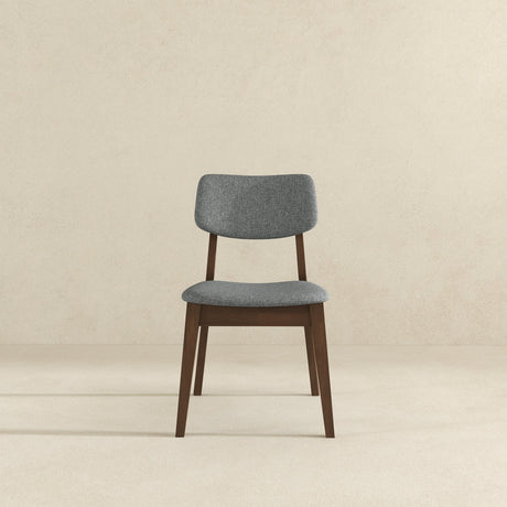 Dark Grey Fabric Solid Back Side Chair (Set Of 2) from Ashcroft Furniture - Luna Furniture