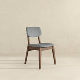 Dark Grey Fabric Solid Back Side Chair (Set Of 2) from Ashcroft Furniture - Luna Furniture