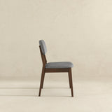 Dark Grey Fabric Solid Back Side Chair (Set Of 2) from Ashcroft Furniture - Luna Furniture