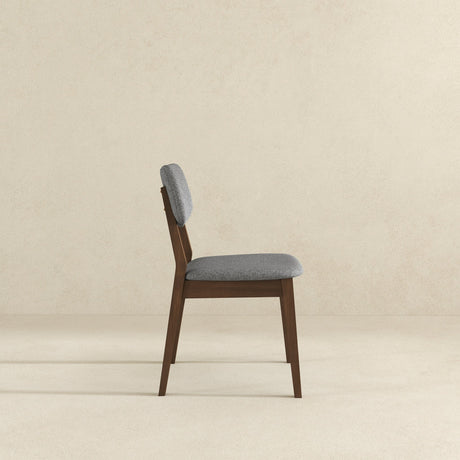 Dark Grey Fabric Solid Back Side Chair (Set Of 2) from Ashcroft Furniture - Luna Furniture