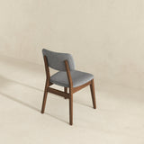 Dark Grey Fabric Solid Back Side Chair (Set Of 2) from Ashcroft Furniture - Luna Furniture
