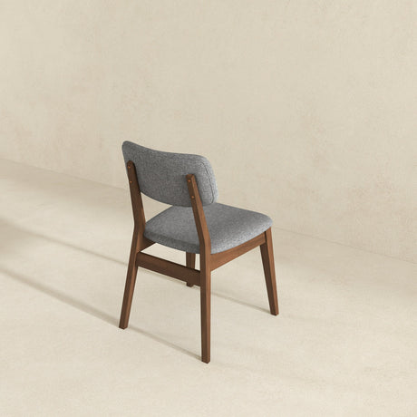 Dark Grey Fabric Solid Back Side Chair (Set Of 2) from Ashcroft Furniture - Luna Furniture