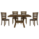 Darla Brown 5-Piece Extendable Dining Set from Homelegance - Luna Furniture