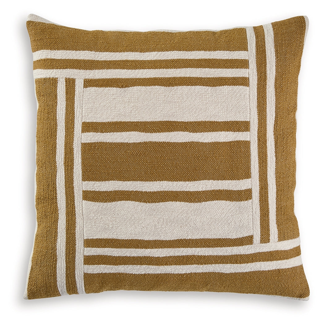 Darrman Ochre/Ivory Pillow (Set of 4) from Ashley - Luna Furniture