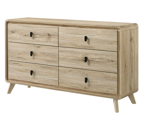 Dawson Light Wood Panel Bedroom Set from Crown Mark - Luna Furniture