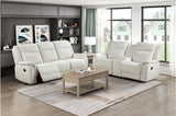 Dean Beige Double Reclining Living Room Set from Homelegance - Luna Furniture