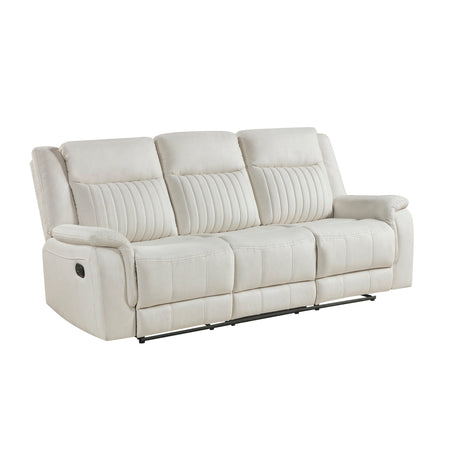Dean Beige Double Reclining Sofa from Homelegance - Luna Furniture