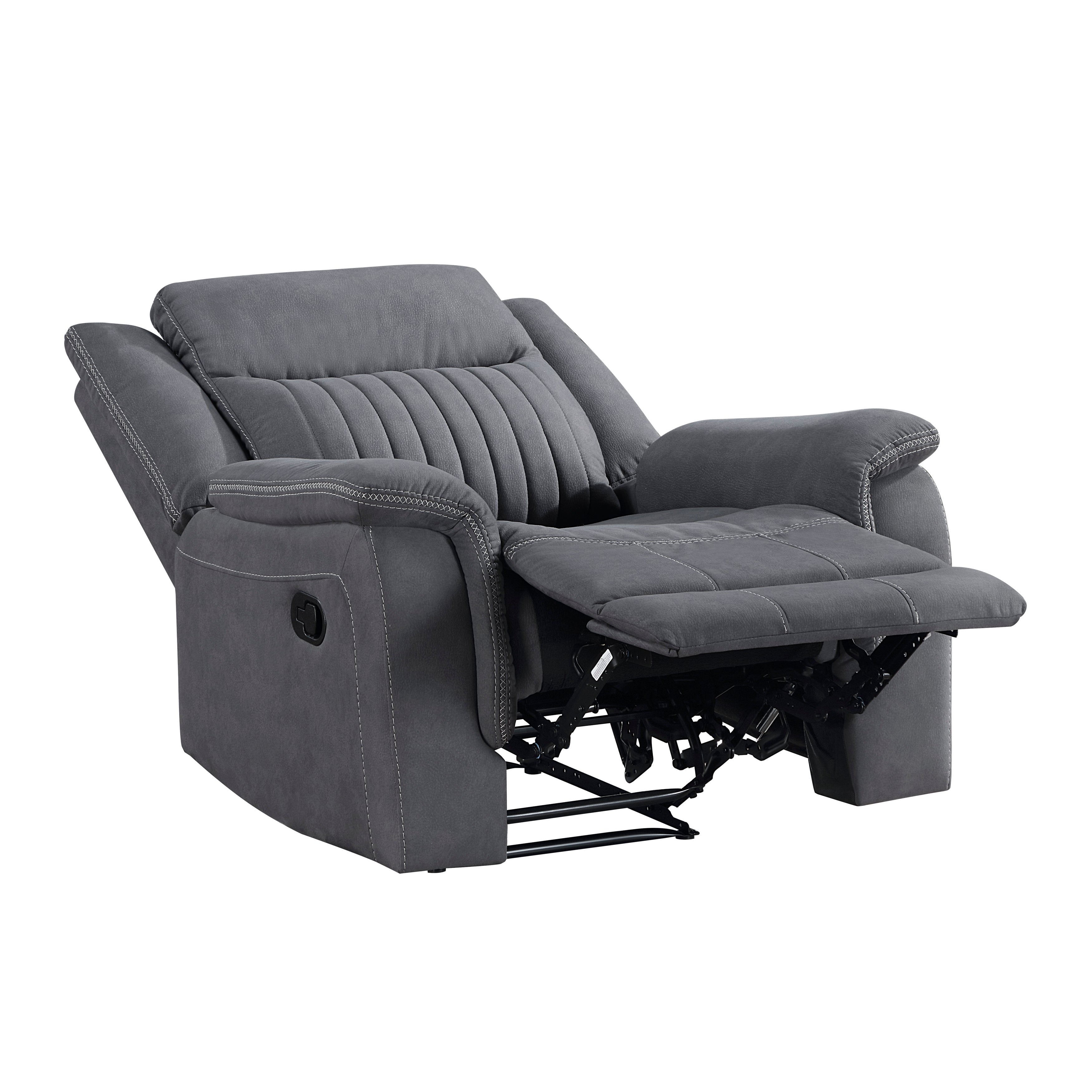 Homelegance 9646GY-1 Reclining Chair - Luna Furniture