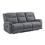 Dean Gray Double Reclining Living Room Set from Homelegance - Luna Furniture