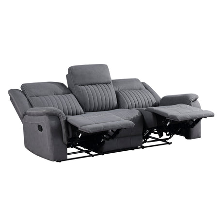 Dean Gray Double Reclining Living Room Set from Homelegance - Luna Furniture