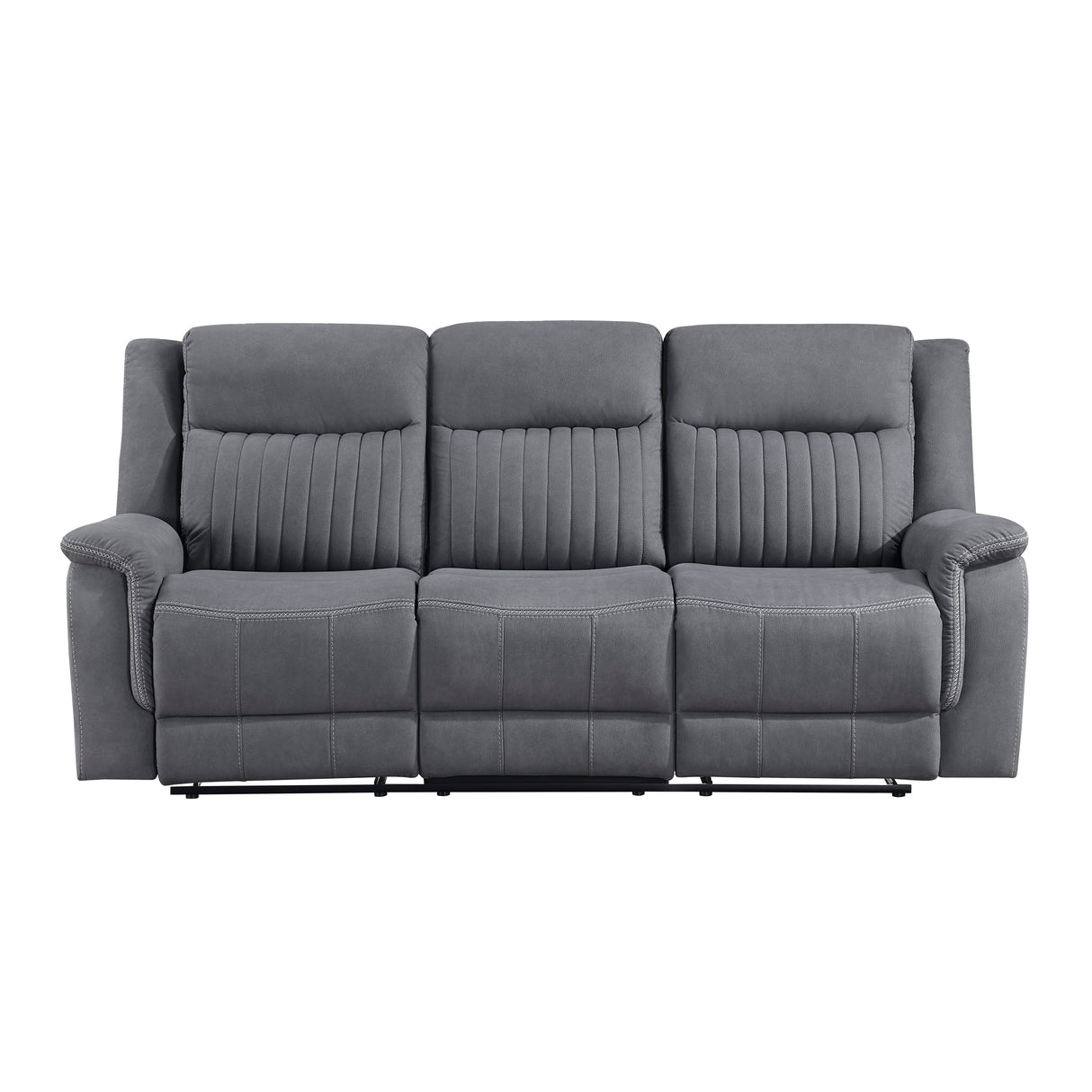 Dean Gray Double Reclining Sofa from Homelegance - Luna Furniture