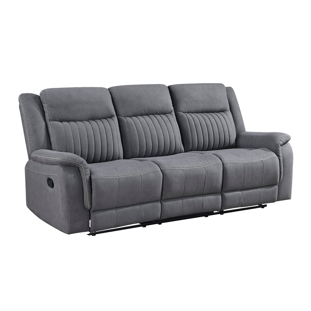 Dean Gray Double Reclining Sofa from Homelegance - Luna Furniture