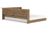 Deanlow Honey Full Bookcase Corner Storage Bed from Ashley - Luna Furniture