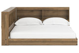 Deanlow Honey Full Bookcase Corner Storage Bed from Ashley - Luna Furniture